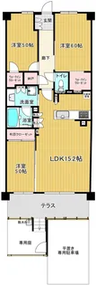 バウス我孫子天王台【1階】の間取り