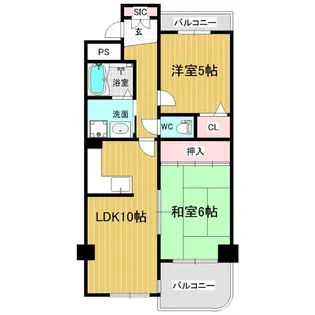 リアライズ荒本【4階】の間取り