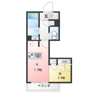 リラフォート紫苑【3階】の間取り