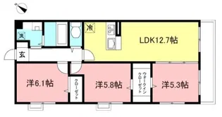 CRADLE【2階】の間取り