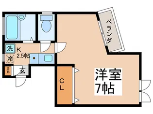ラポール北沢【1階】の間取り