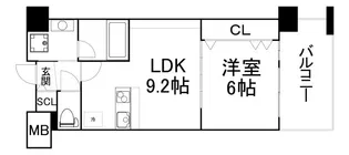 NORTH VILLAGE壱番館【10階】の間取り