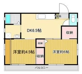 和光ハイツE棟【2階】の間取り