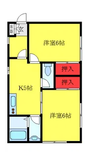 第二斉藤ビル志芳【2階】の間取り