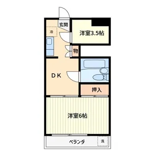 川口第一永谷マンション【2階】の間取り
