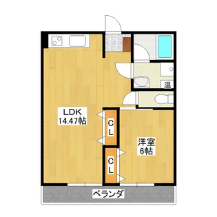 バラッド【2階】の間取り