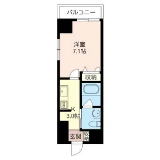 タワースタジオ鵠沼 (5F)【5階】の間取り
