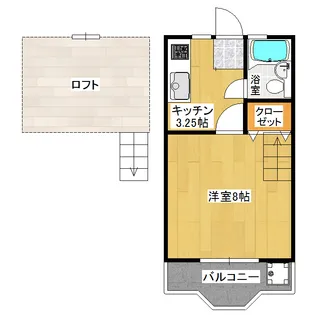ロイヤルパール B棟102号室【1階】の間取り