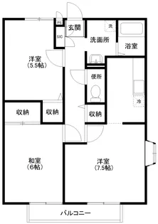 サンガーデングリーンテラスI【1階】の間取り