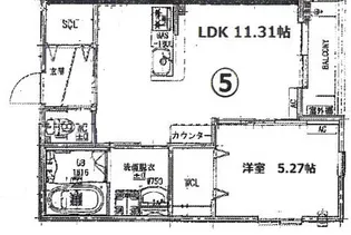 KTIカーサ西三国【3階】の間取り