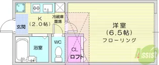 カトレアアベニュー【2階】の間取り