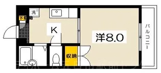 インフィールド五月が丘【2階】の間取り