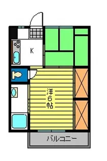 ビレッジハウス安積3号棟【2階】の間取り
