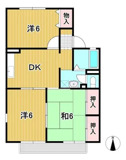 ハイツWACHI C【2階】の間取り