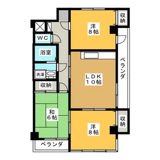 ドリームタウンTAKA【4階】の間取り