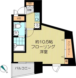 イーストンビル西早稲田【6階】の間取り