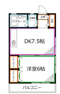 青葉ハイツ【1階】の間取り