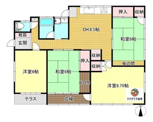 鹿児島県鹿児島市唐湊1【一戸建】の間取り