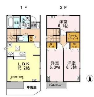 静岡県浜松市中央区西伊場町【一戸建】の間取り