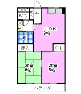 グレースK【2階】の間取り