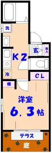 カントゥール【1階】の間取り
