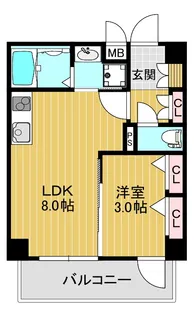ダフネ【4階】の間取り
