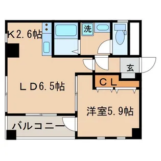 ボナールK【4階】の間取り