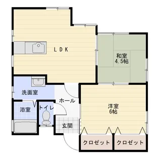 レントハウス7号館【2階】の間取り