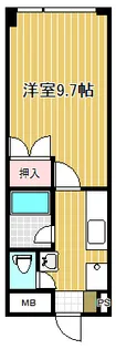 プラザ・ヴュー【4階】の間取り