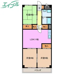 杉善第2ビル【3階】の間取り