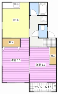 フォーラム丸塚【2階】の間取り