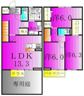 ルピナス南青山の間取り