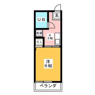 シティハイムシェトワ【2階】の間取り