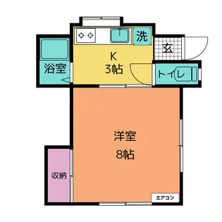 川島ハイツ【1階】の間取り
