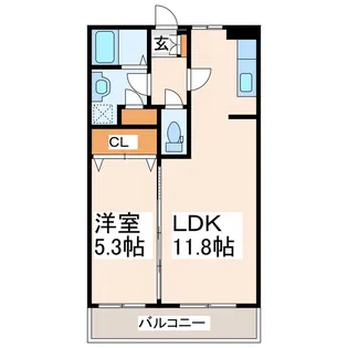 緑川マンション【3階】の間取り