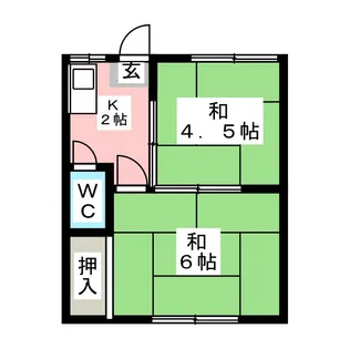 白田荘【3階】の間取り