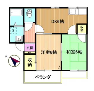 M&Mハイツ【2階】の間取り