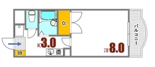 K&KビルドB【3階】の間取り