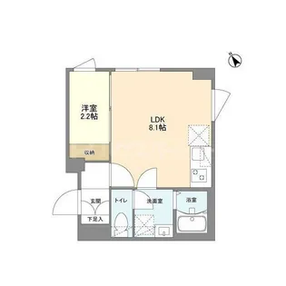 ウェルスクエア南長崎【5階】の間取り