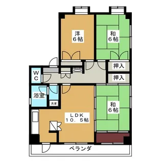 ウィーンマンション【4階】の間取り