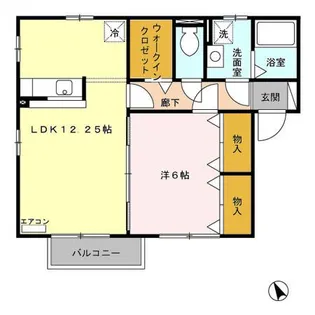 ウィルモア・リブレ A【2階】の間取り