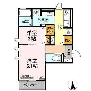 Grande ChouChou Monica【2階】の間取り