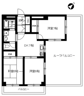 東京都目黒区祐天寺1【マンション】の間取り