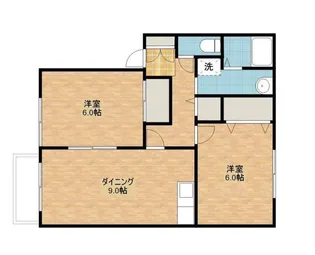 ヴァンベール富の原【1階】の間取り