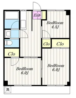 清水マンション【3階】の間取り