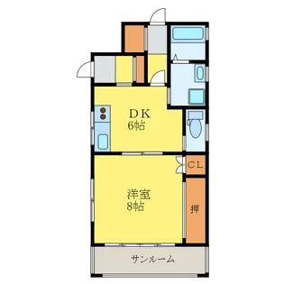 コーポN【1階】の間取り