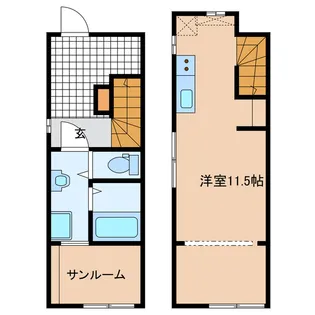 岐阜県各務原市那加新加納町【アパート】の間取り