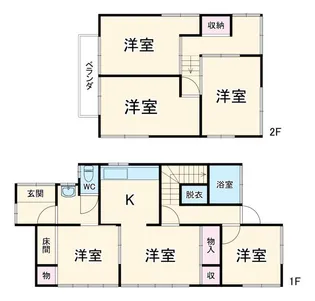 神奈川県横須賀市西浦賀2【一戸建】の間取り