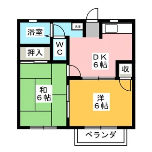 ドミール石上A【1階】の間取り