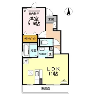 岡山県岡山市中区長岡【アパート】の間取り